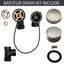Garniture de bonde escamotable pour baignoire à câble 35 "avec trop-plein rotatif et raccords en ABS Sch. 40-103835392