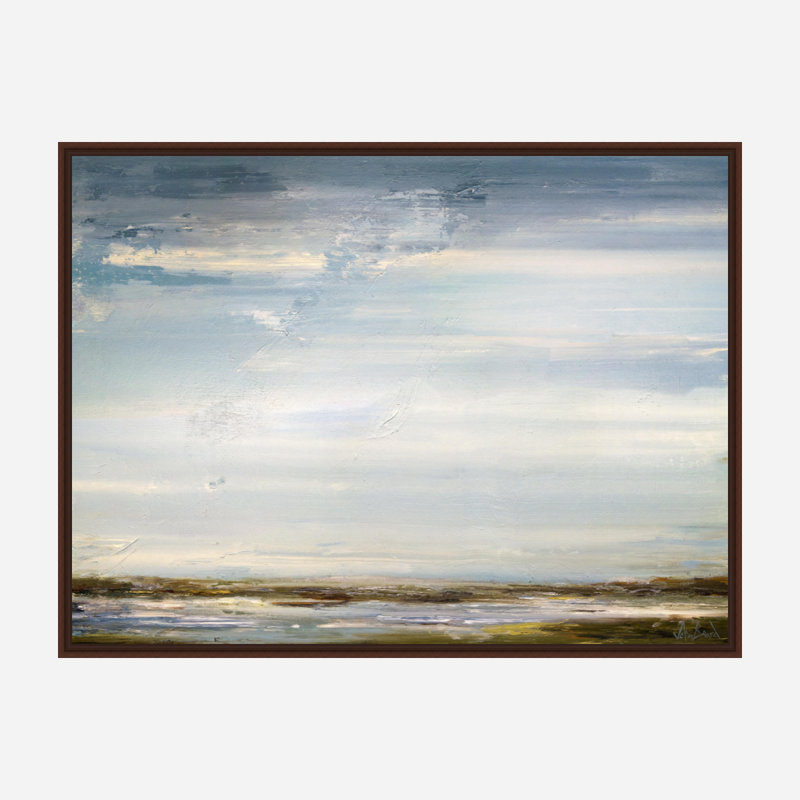 Breakers par John Beard - Peinture sans cadre, Toile avec cadre brun, H 41,5 po x l 61,5 po x P 1,75 po