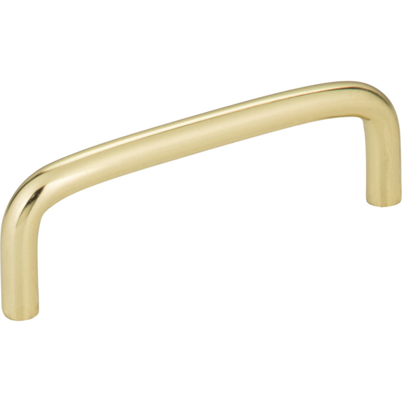 Torino 3 1/2" Center to Center Bar Pull, Polished Brass