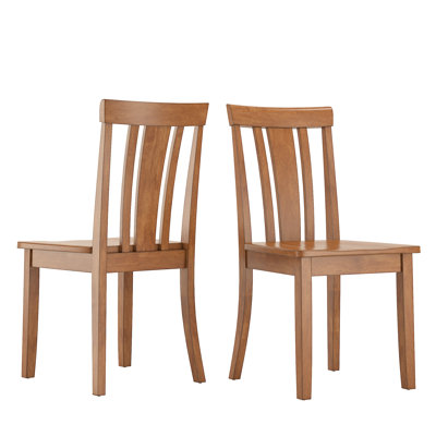 Chaise d'appoint en bois massif H 17,15 po Plympton