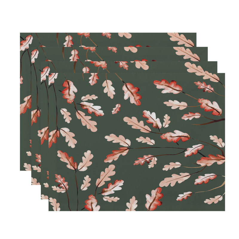 Récapitulatif 18" feuilles de chêne sauvage Lanz, Vert foncé