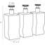 Zerdomo Decanters, Set Of 3