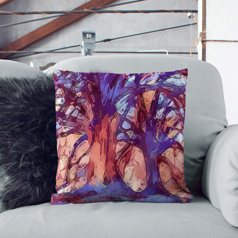 Square Throw Cushion, 40cm H x 40cm W x 15cm D, White