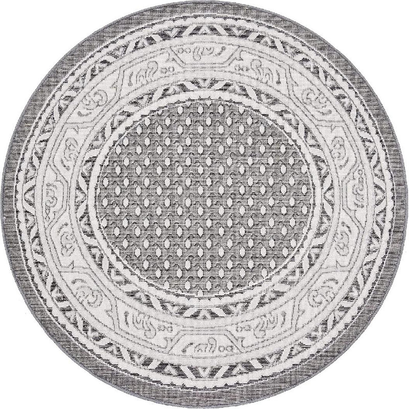 Oriental Indoor Rug, Round 3'7"