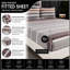 Bliss Complete Bedding Set Brown Stripe Duvet Cover Fitted Sheet With Matching Pillow Case-119317736