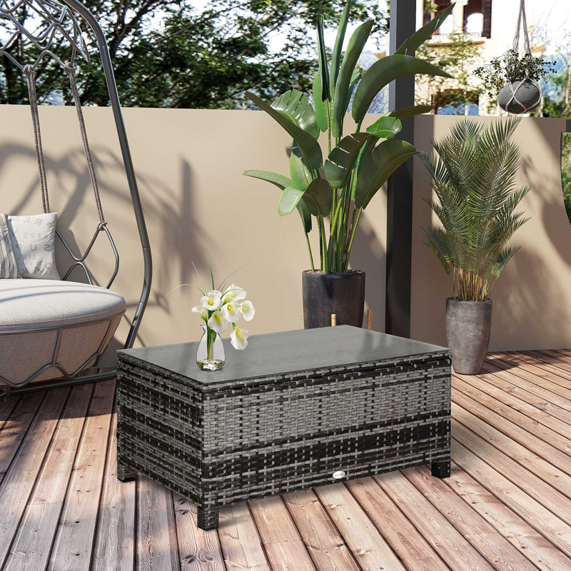 Sirard Claughaun Rattan Coffee Table