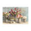 Reproduction d’art sur toile tendue, "marches des fleurs Gold" par Danhui nai-Wrapped-1345911805