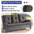 Deb 6-Pieces Outdoor PE Wicker Patio Conversation Set with Fire Pit and Cushions-1069002008-1069001991