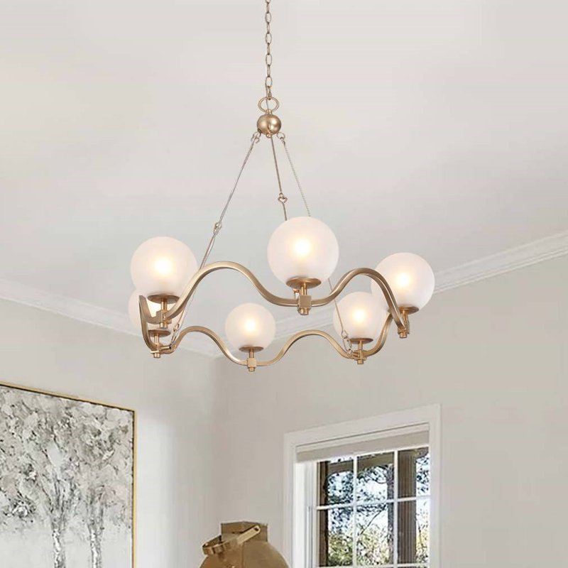 Lustre empire unique à 6 lumières Tovey
