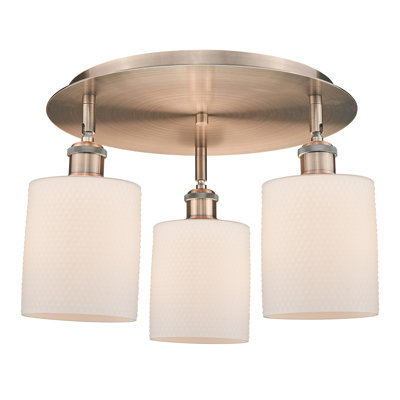 Dublin Glass Semi Flush Mount