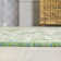 Aaleayah Medallion Textured Weave Cream/Green Indoor/Outdoor Rug