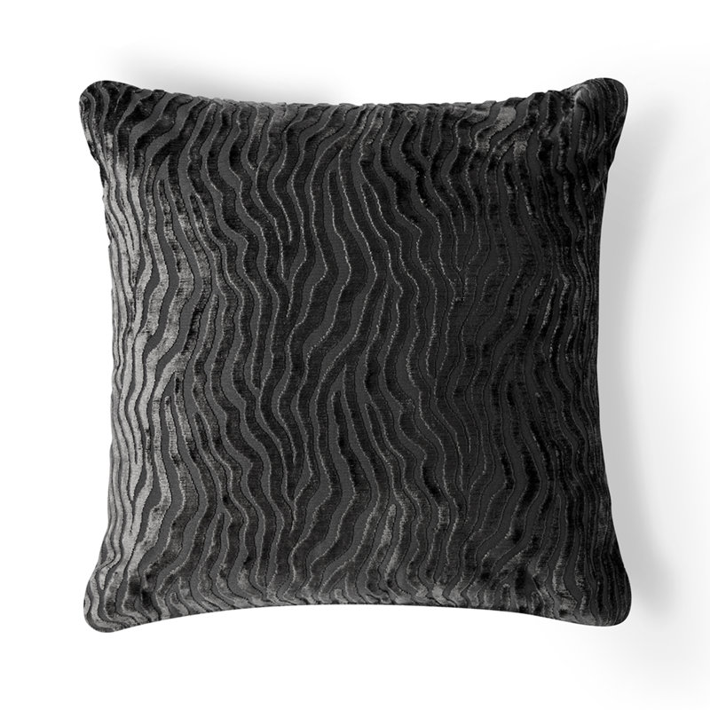 Housse et insert de coussin carré gris anthracite chic