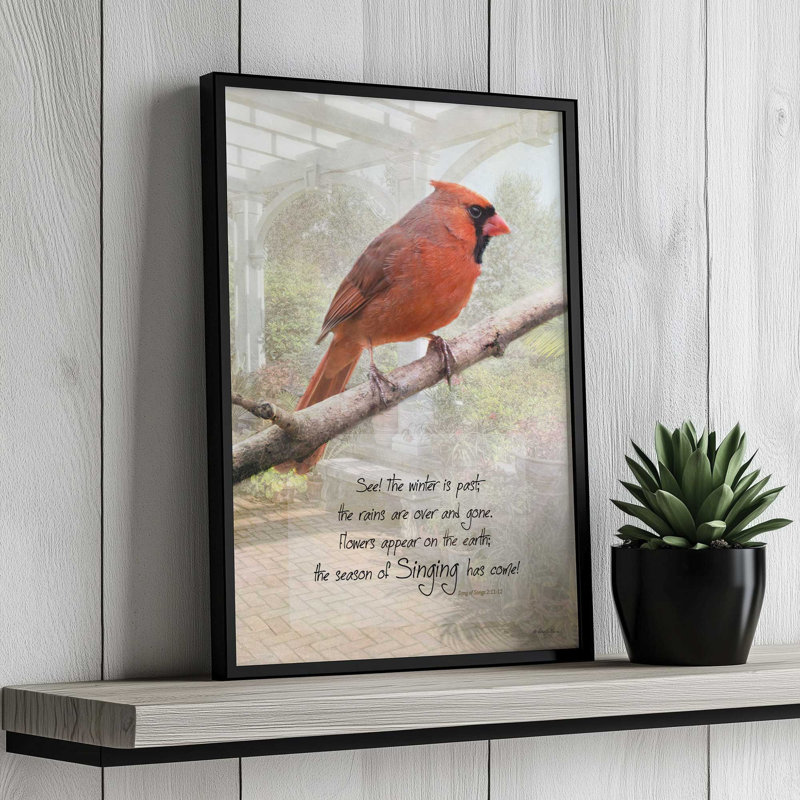 «Singing Has Come» par Robin-Lee Vieira, reproduction d'art, Tanné, L 24 po x H 36 po, Impression encadrée