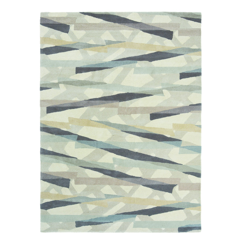 Diffinity Hand Woven Wool Abstract Area Rug, Rectangle 8'2" x 11'6"