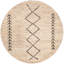 Bohemian Hand-Woven Ivory/Black Area Rug-1148504818