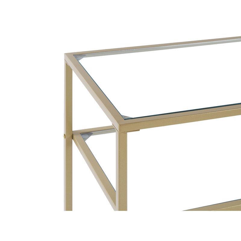 Ossett 100cm Glass Top Console Table