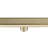 FINE FIXTURES 18-Inch Linear Shower Drain, Tile Insert & Grate 2-in-1 Design, Rounded Edge, 10-Gauge Stainless Steel, Center Outlet, Hair Strainer Included-126703155
