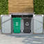 Garbage Shed with 2 Trash Cans-134636251-134636252