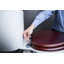 Flexi-Fix Wooden Toilet Seat - Adjustable Hinges with Top & Bottom Fixings Included and Rust Free Chrome Plated Hinge Covers, Antibacterial Treated Surface-175864498