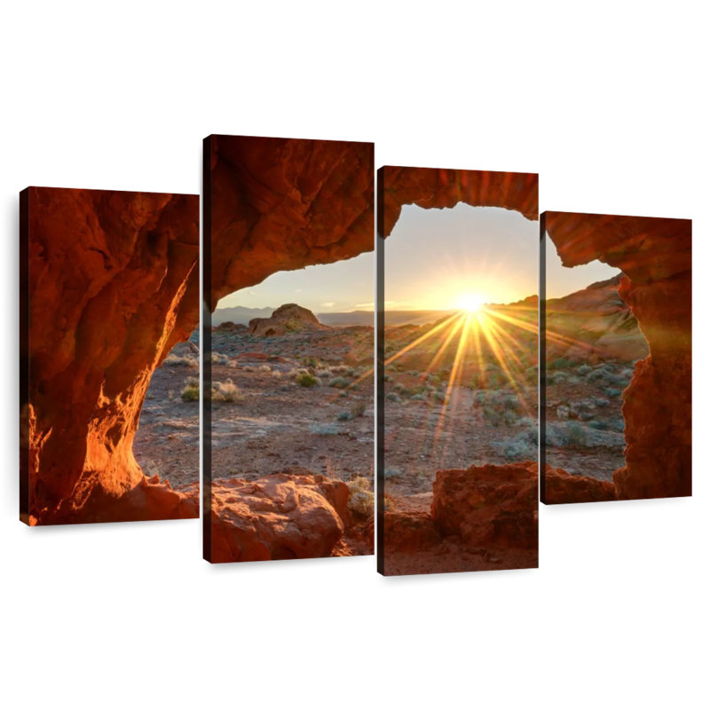 Alvord Red Rock Canyon Sunrise, H 32 po x l 52 po