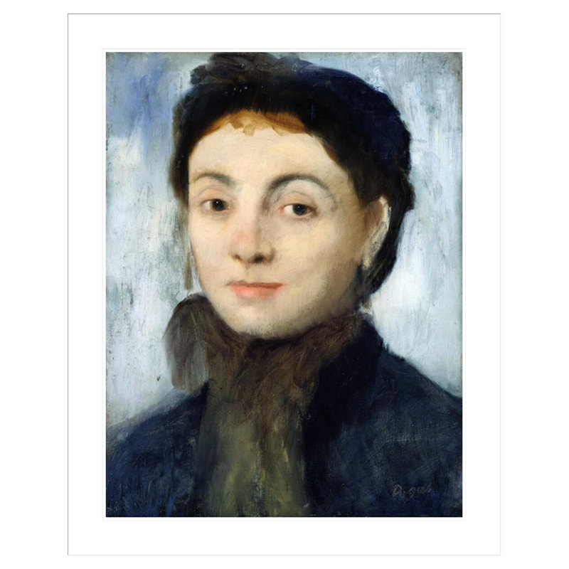 Portrait de Joséphine Gaujelin par Edgar Degas, impression giclée encadrée, H 41,45 po x l 33,5 po