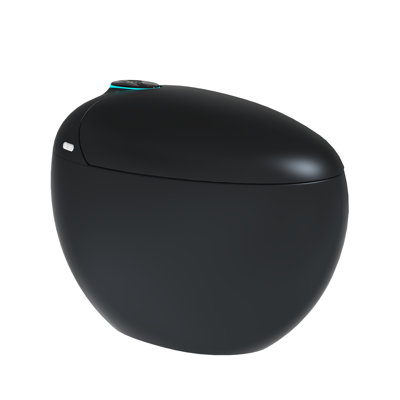 Toilette intelligente avec réservoir d'eau intégré, couvercle automatique, capteur de pied, siège chauffant, séchoir à air chaud et bidet