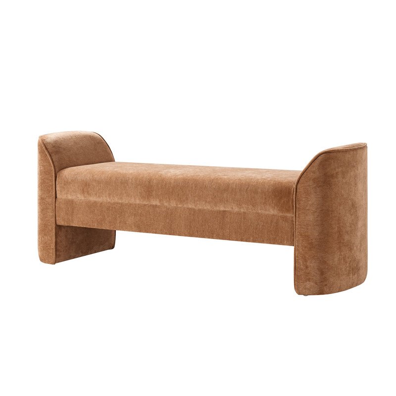 Banc rembourré Arlesia, Caramel