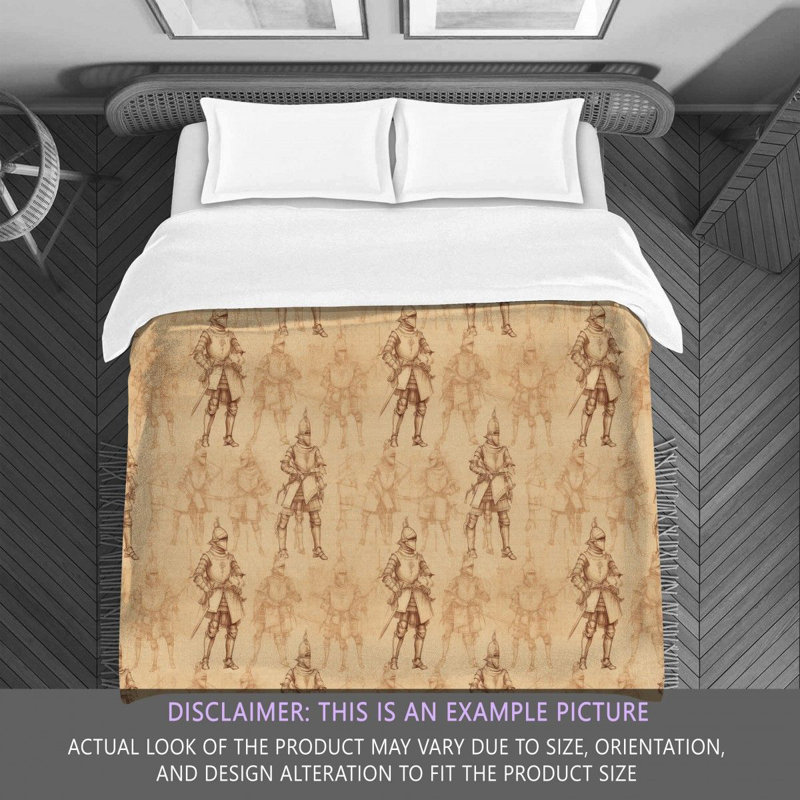 Knight Fairytale Beige Polyester Comforter, Twin Comforter