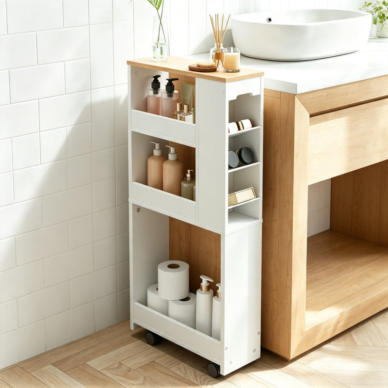 85.5cm H x 15cm W Utility Cart