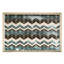 Ensemble de 2 plateaux de service et de présentation empilables blancs Savoy avec plateau en verre (chevrons abstraits)