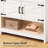34.3" Farmhouse Console Table with Large Drawer and 2-Door Cabinet