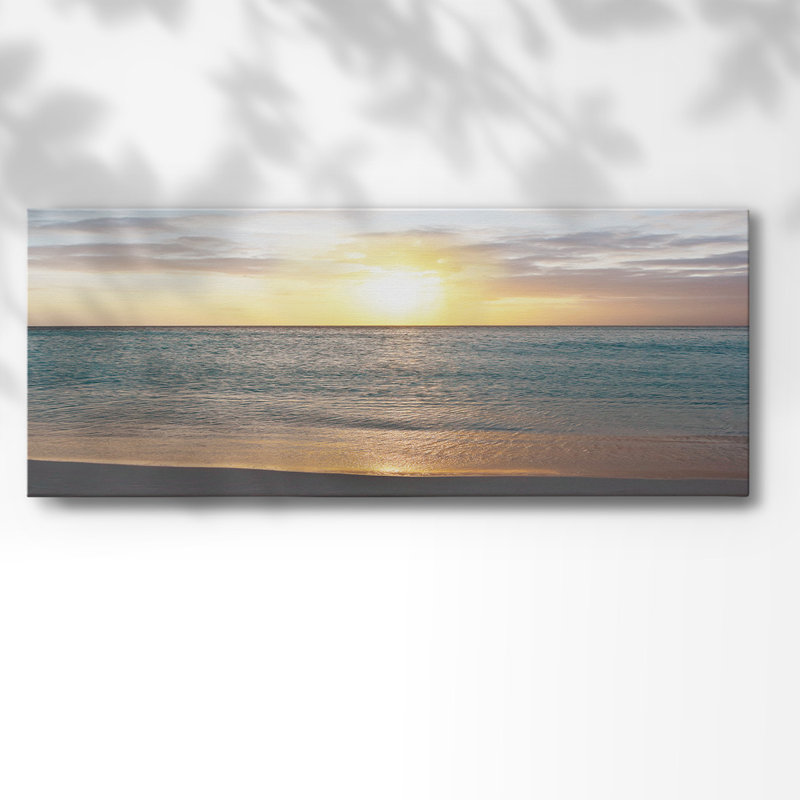 Coucher de soleil, H 24 po x l 60 po x P 1,5 po