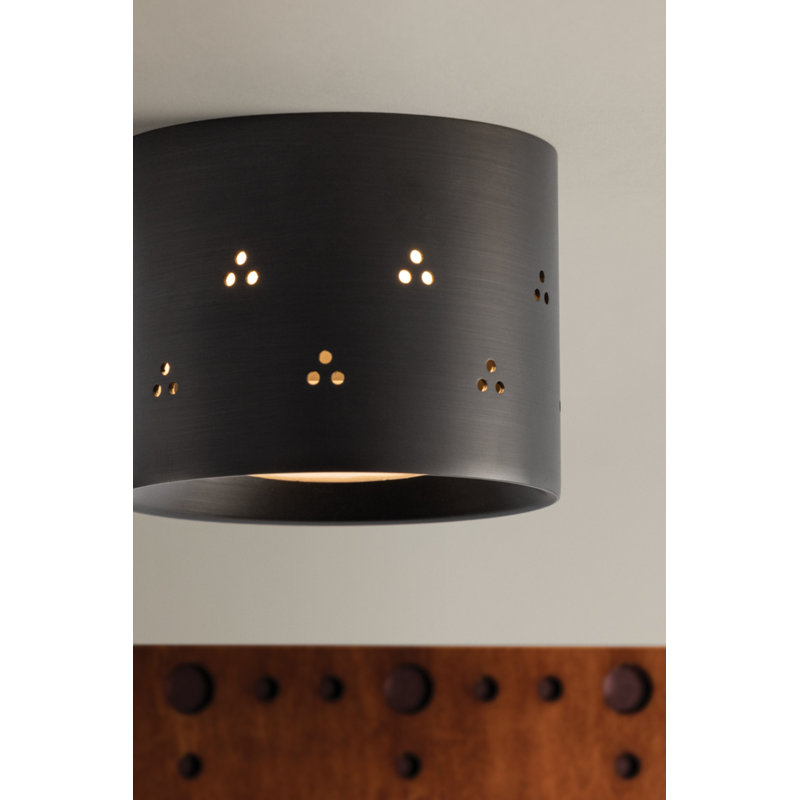 Edisto Flush Mount in Distressed Bronze by Cortney Bishop, Bronze