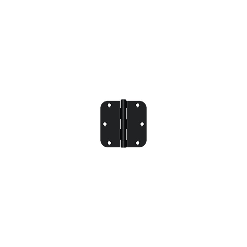 Steel Butt Bearing Hinge, Flat Black