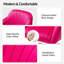 Chaise de travail en velours Adan-851133860