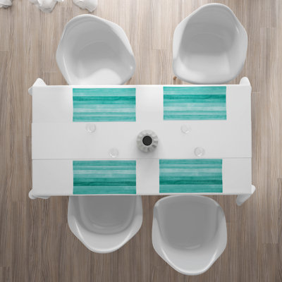Polyester Striped Rectangle Placemat