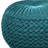 20 Inch Wide Round Pouf In Teal Velvet-157289487