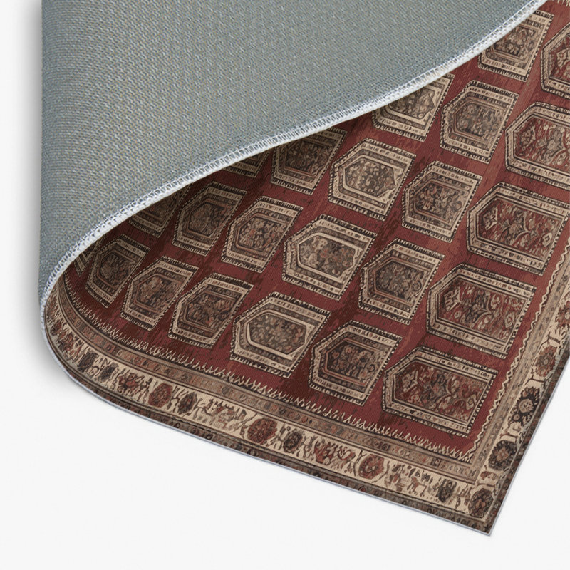 Tapis d'intérieur et d'extérieur noir Persian, Rectangulaire 2 pi x 3 pi