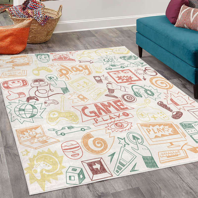 Tapis décoratif Southglenn, Rectangle 4 pi x 5 pi 5 po