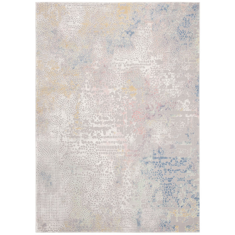 Wendi Performance Abstract Rug, Rectangle 5'3" x 7'6"