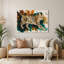 Art mural en métal «Big Cats»-1006548091