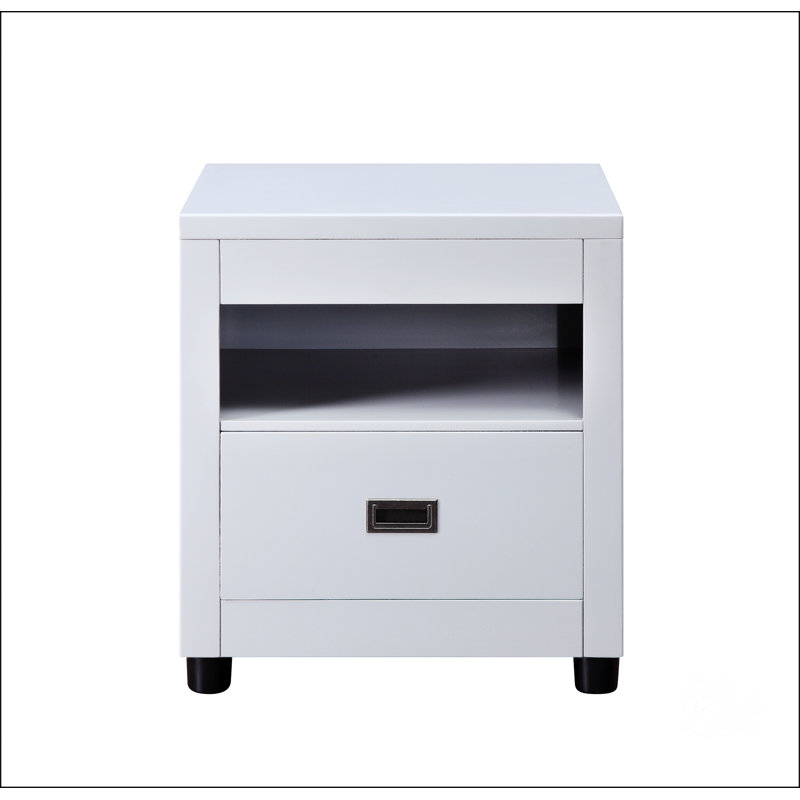 Eleanor Dove Gray Finish End Table