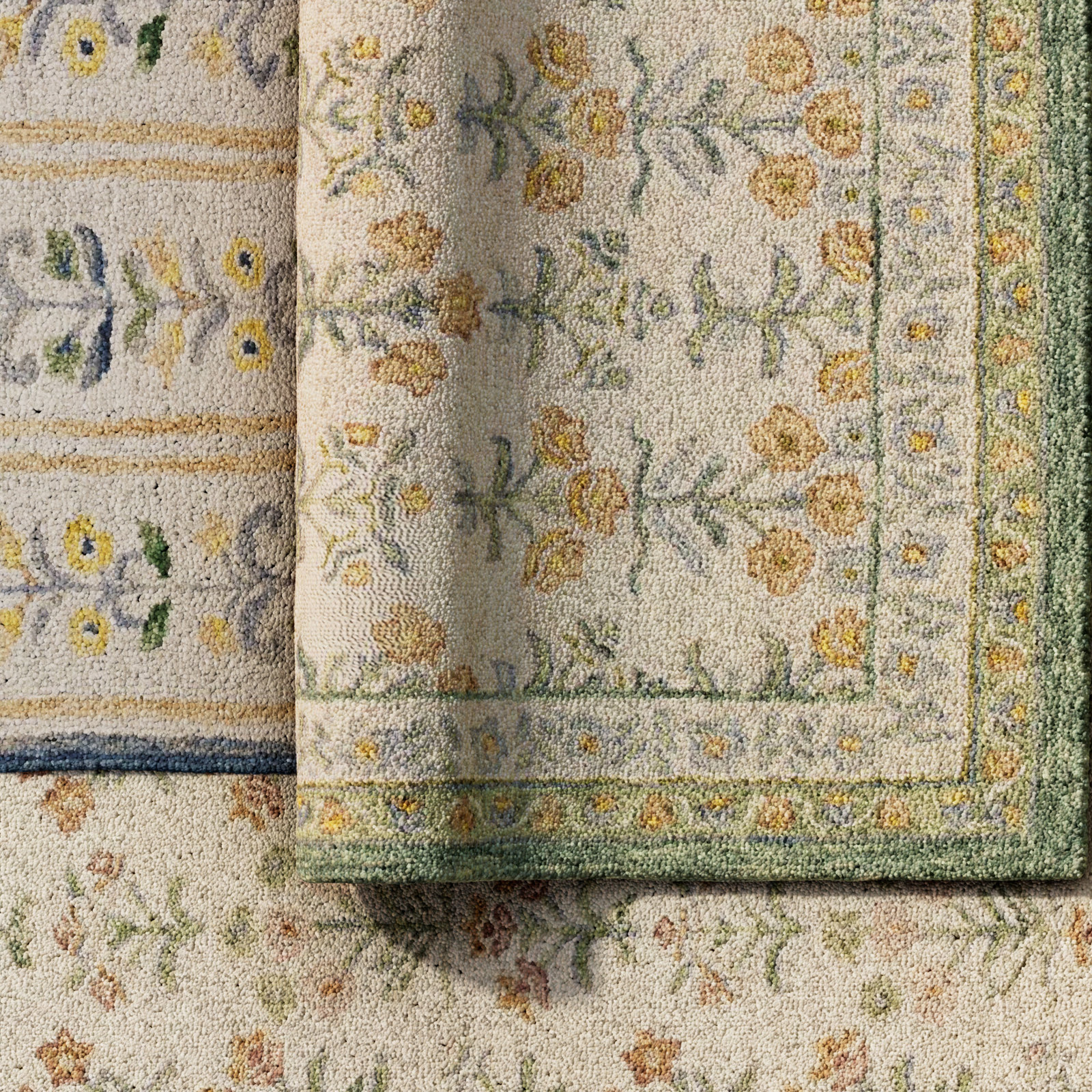 Manor Hand-Tufted Floral Rug, Rectangle 5' x 7' 6"