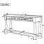 Console 64 pouces avec 3 tiroirs et tablette inférieure - Canapé d'entrée en bois robuste pour le couloir du salon et la chambre à coucher