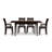 Sarah 4 - Person Solid Wood Top Four Leg Dining Set-16848869-37101027-39921217