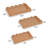 Parker Southwestern Cottage Resin Scalloped Rectangular Decorative Serving Trays (Set of 3)-2127090189