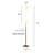 Wedurn 72'' Silver Column Floor Lamp with Outlet