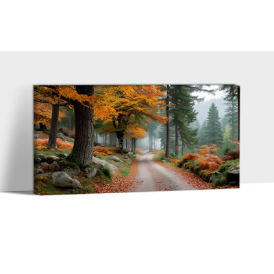 Automne, art mural paysage d'automne, décorations murales d'automne, impressions sur toile rétro d'automne pour le salon, art mural paysage d'automne, image encadrée pour décoration sur toile tendue, 20 po x 40 po