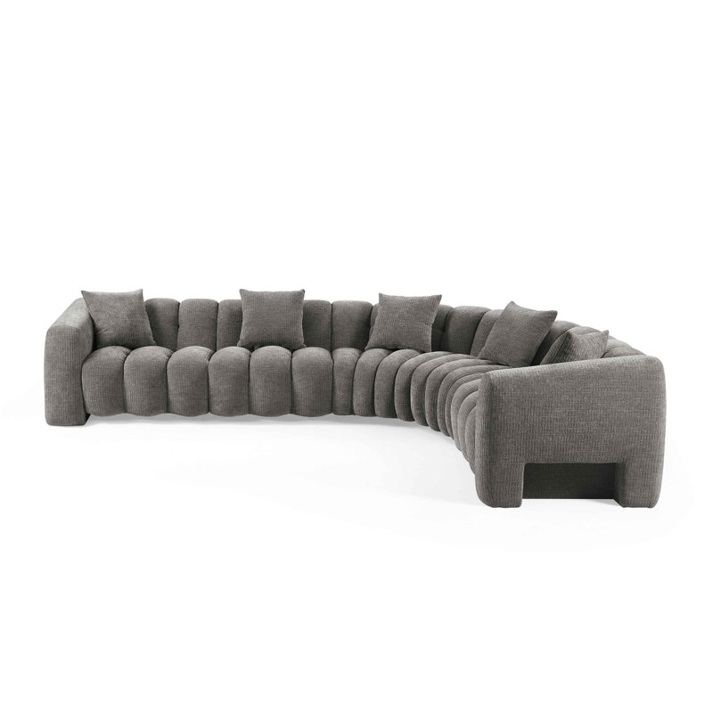 Canapé en forme de L Winnie Minimore, Gris