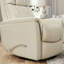 Fauteuil inclinable et oscillant Global Home avec appui-tête et repose-pieds réglables manuellement en similicuir Bentley